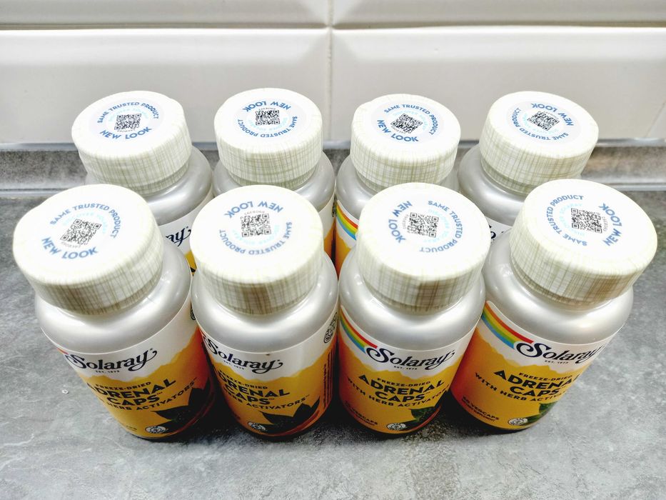Solaray, Adrenal Caps (60 капс.), концентрат надпочечников, от стресса