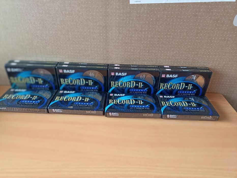 Cassetes BASF Record II seladas