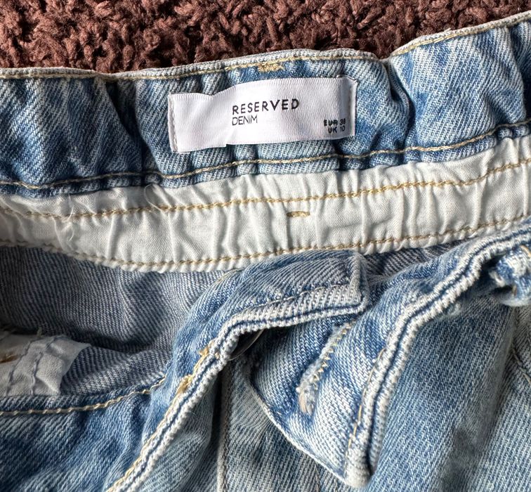 Reserved szorty jeansowe jasne mom wysoki stan S M 36 38 nowe