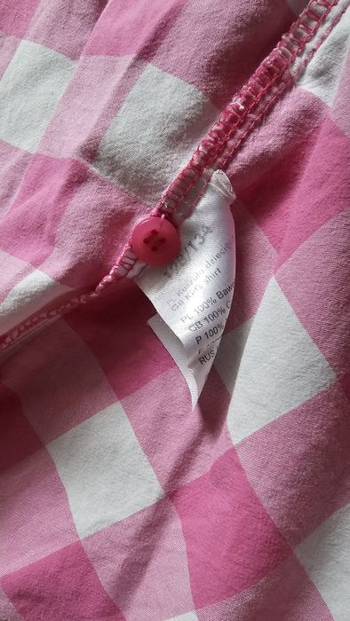 Koszula w kratę różowa Myszka Minie 128/134