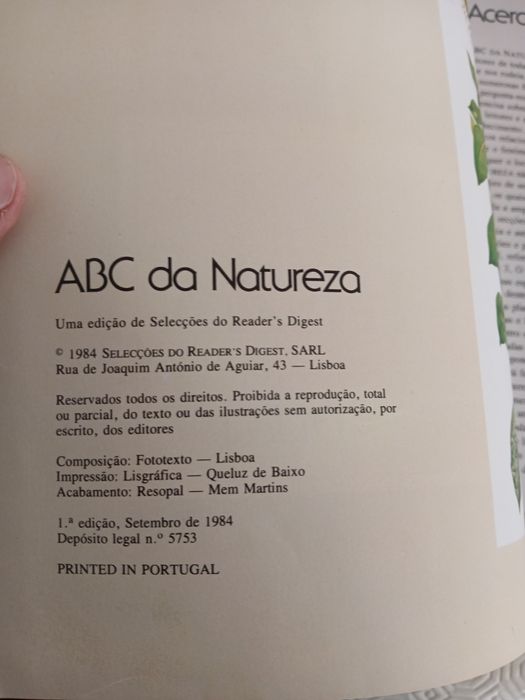 ABC da Natureza Livro