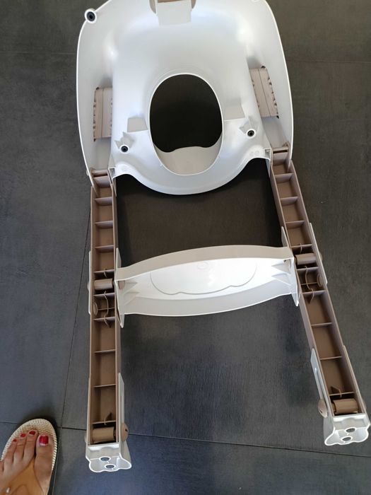 Assento de Sanita com Padrão de Urso e Degraus