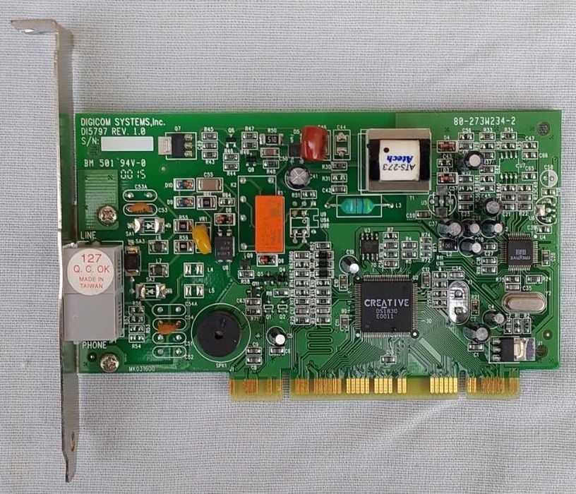 Placa de Som  /  Placa Rede/Internet. (PC Antigos)