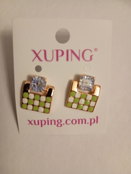 Kolczyki kwadraty Xuping