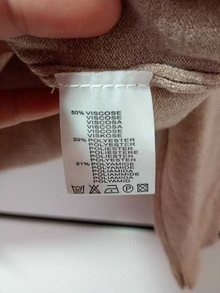 Sweterek jeden rozmiar 110-120 biust, długość 65cm