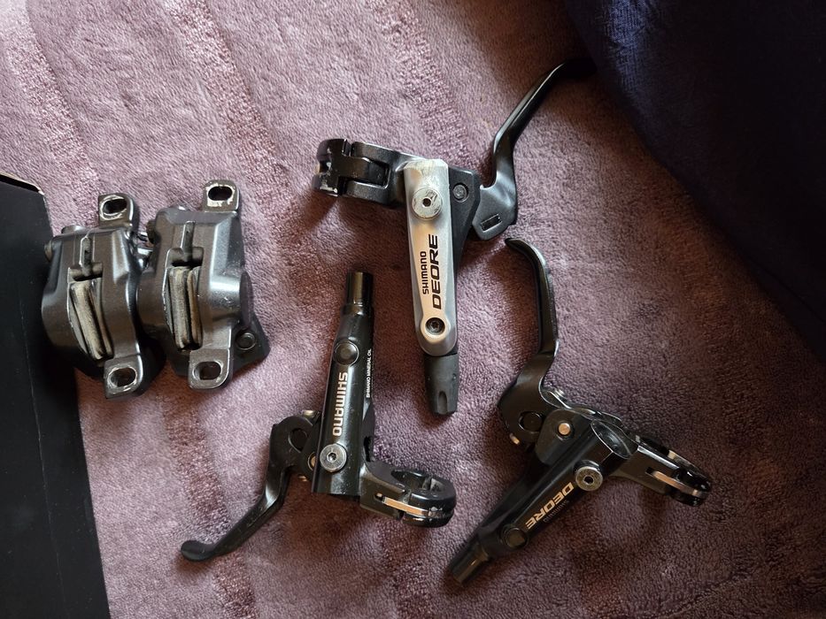 Hamulce hydrauliczne Shimano Deore,klamki,zaciski