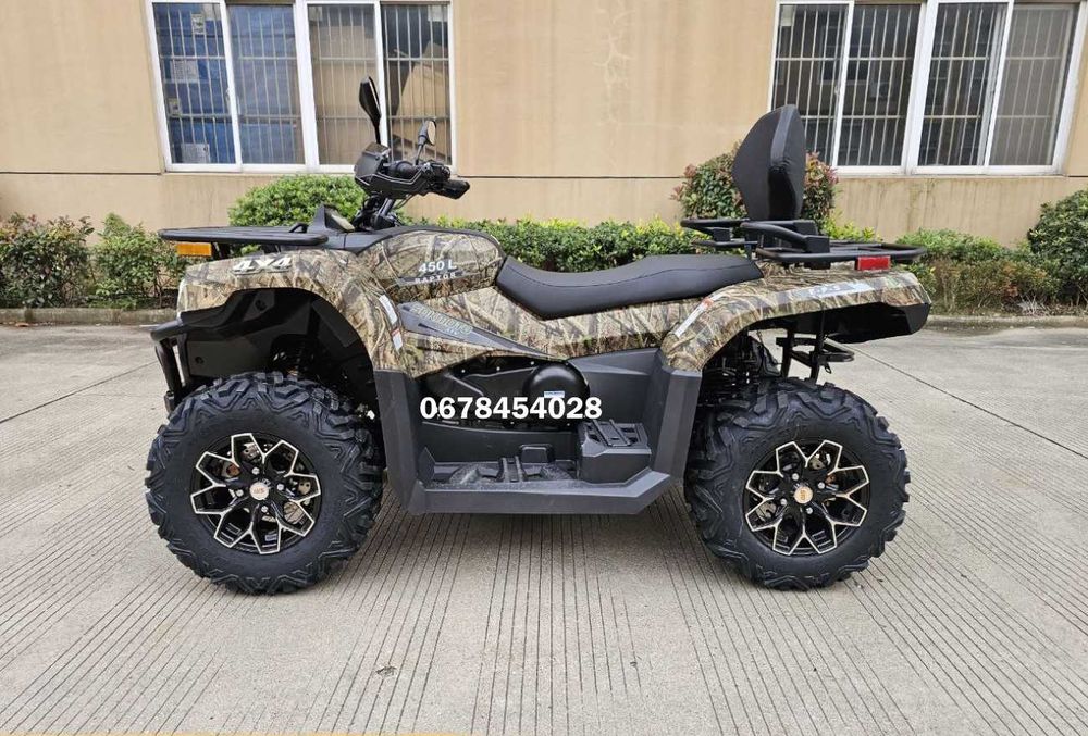 Квадроцикл SokMoto RAPTOR 450L EFI EPS інжектор Повний привід База Лонг Безкоштовна доставка додому