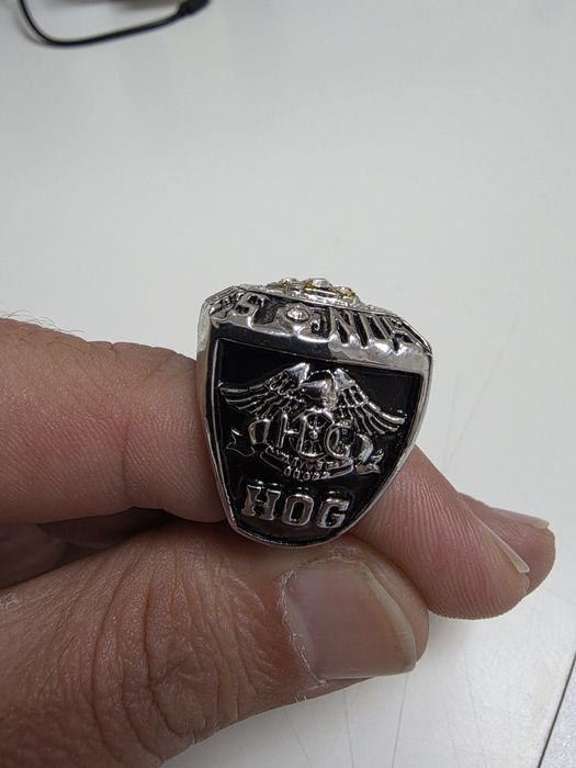 Anel Harley-Davidson FXSB HOG Prata Dourado