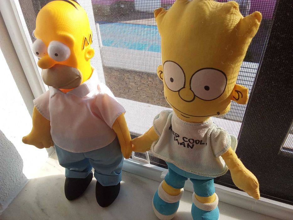 Bart e Homer Simpsons 1990