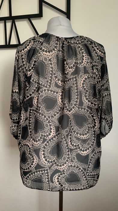 DPROTHY PERKINS r. 44/46/48 bluzka letnia, prześwitująca