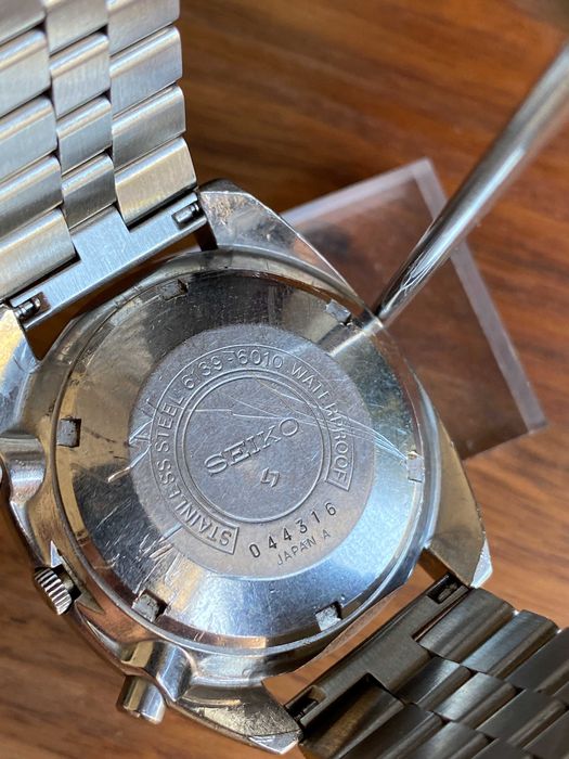 Seiko 6139 / 6010 "Water 70M Proof" Primeira Série RARO