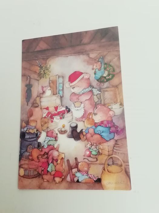 Postal de natal, marca Busquets