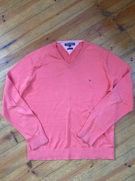 Tommy Hilfiger Premium Cotton Jumper Size XL 100% Cotton, Stained