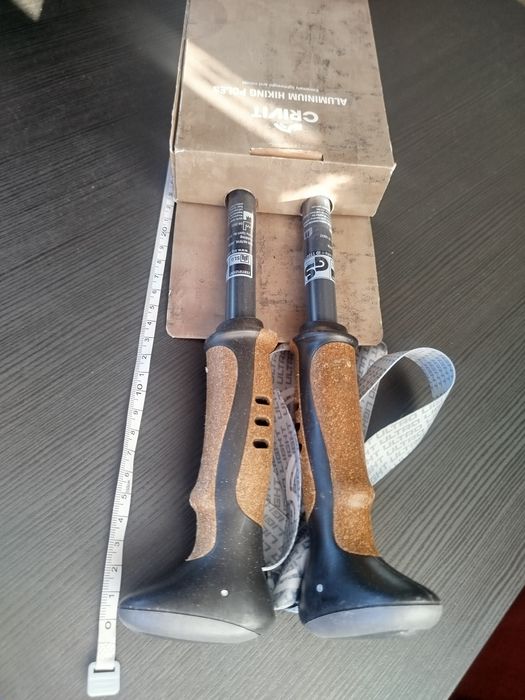 A868 Kijki trekkingowe aluminiowe czarne