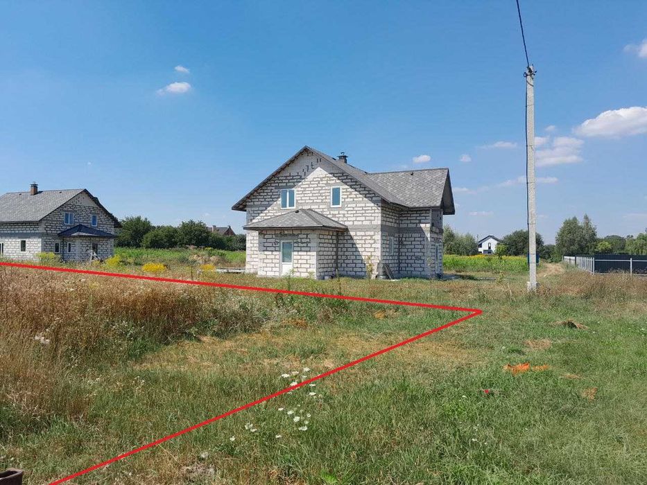 Білогородка ділянка 10сот вул.Шевченка під буд, електика по фасаду.