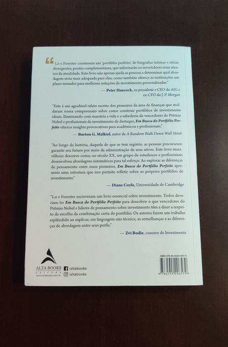 Em busca do portfólio perfeito