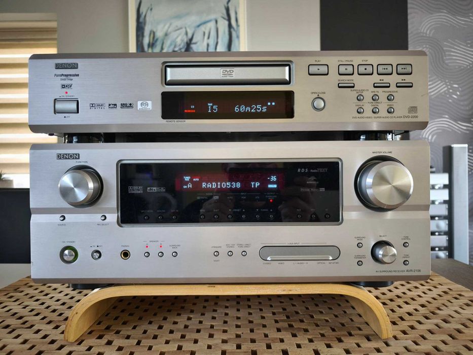 Denon AVR2106 + DVD2200 (SACD) + 2piloty + Bluetooth modem