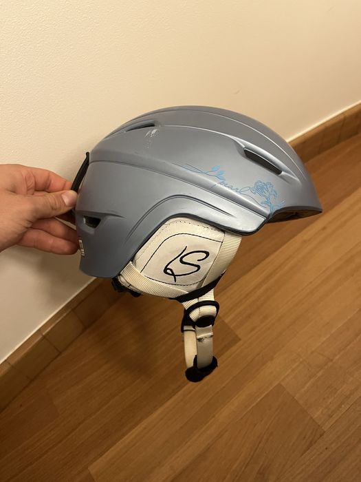 Kask narciarski dzieciecy Salomon srebrnoniebieski