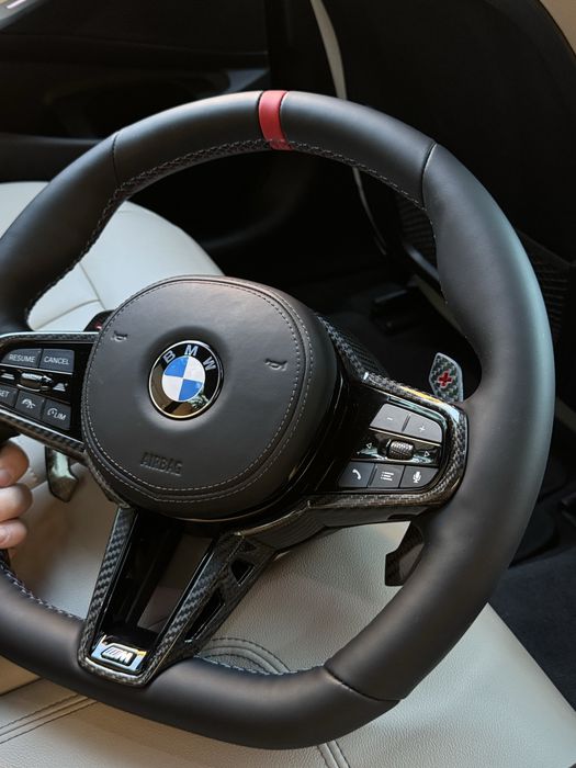 Кермо М БМВ Карбон  Г30 Г20 ГО5 G01 М руль BMW G20 G30 G05 підігрів