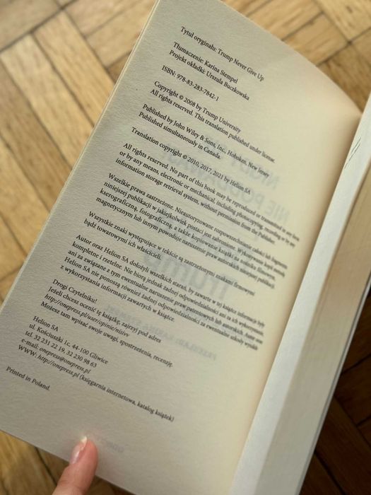 Donalp Trump i M. McIver "Nigdy się nie poddawaj! Receptura sukcesu"