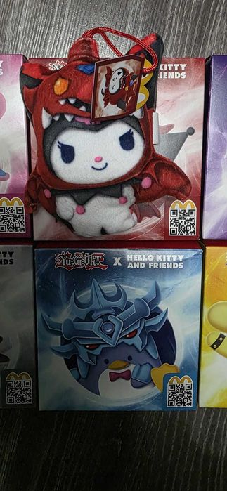 McDonalds Yu-Gi-Oh x Hello Kitty Kuromi Pompompurin Badtz Tuxedosam Me
