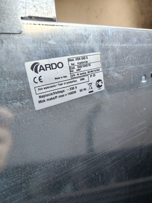 Piekarnik firmy Ardo