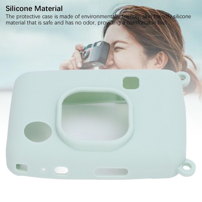 Nowe zielone etui silikon obudowa powłoka aparatu instax mini liplay