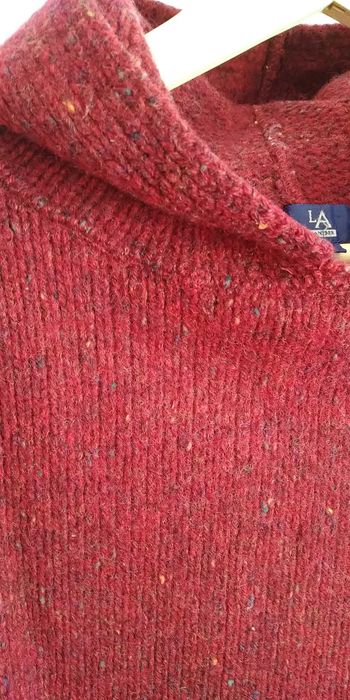 Camisola lã vermelha LANIDOR/WOOLMARK – tamanho 1 (S/M)