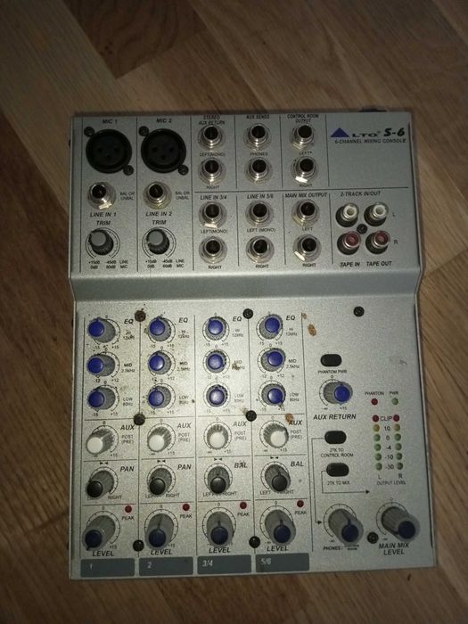 Активна колонка акустика Omnitronic C50A пульт керування мікшер AltoS6