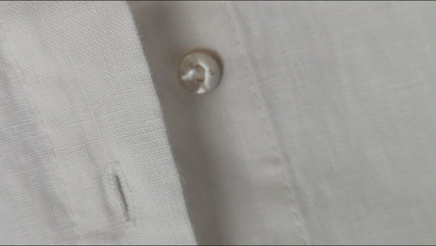 Mango lniana koszula piżamowa 100% len