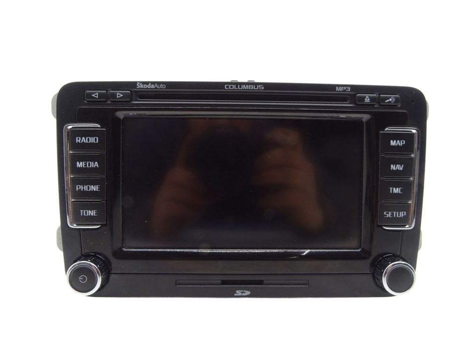 Radio odtwarzacz fabryczne navi nawugacja 3t0035680a skoda superb ii