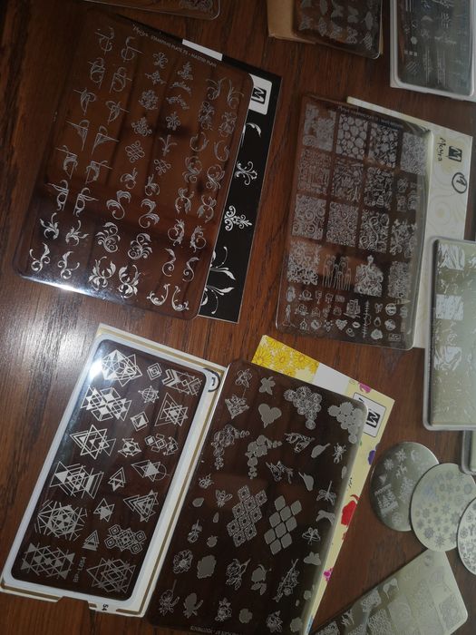 Płytki, stamping, stemple, Moyra, paznokcie