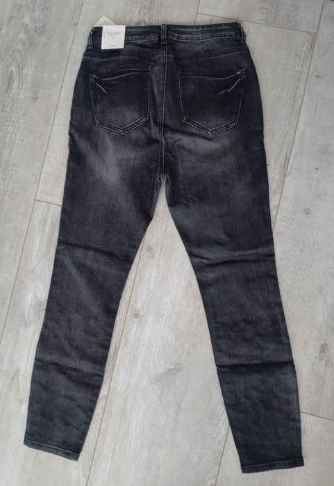 Jeansy rurki damskie wysoki stan 42