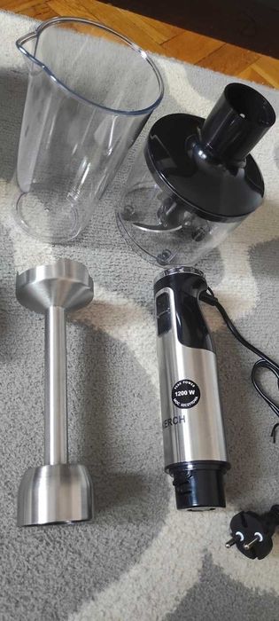 Blender Ręczny Mikser Wielofunkcyjny Turbo 1200w + akcesoria