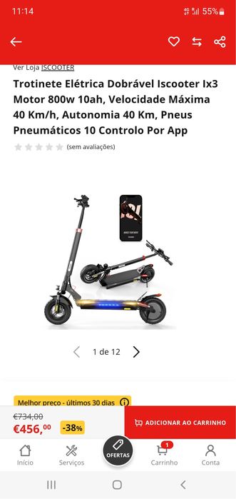 Iscooter ix3 como nova andou 80km