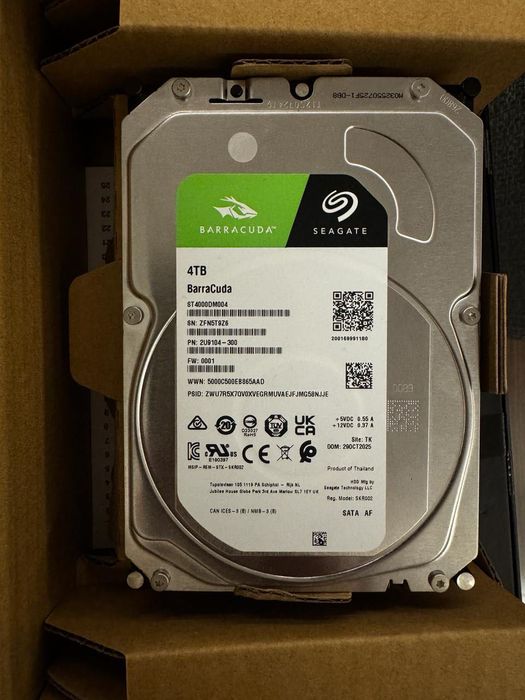 Disco Rígido Seagate BarraCuda 4TB 3.5" (SATA III)