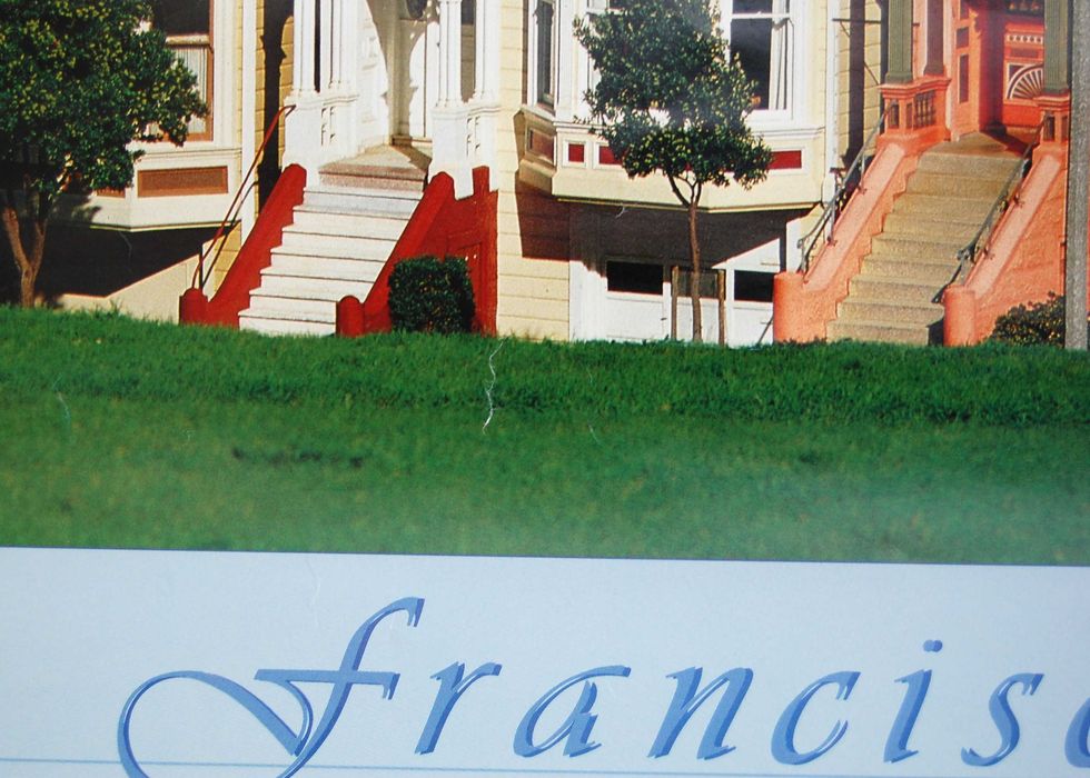 San Francisco Yesterday and Today, plakat z USA, fotografia 60,7x45,5