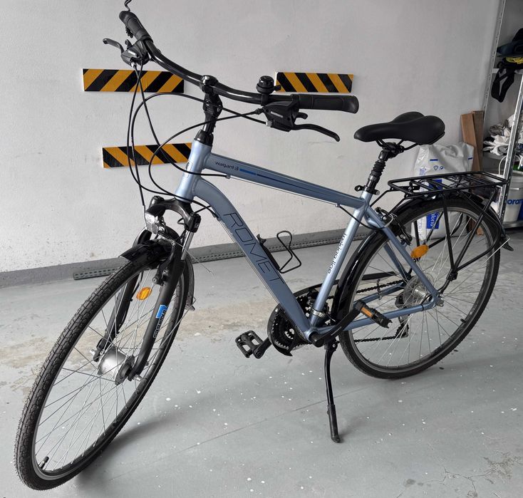 Rower trekkingowy, ROMET Wagant 3, srebrno-niebieski, rama: 19”, jak nowy