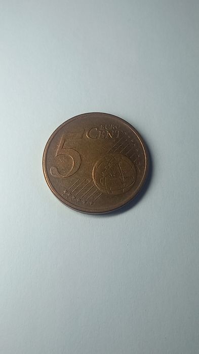 Монета 5 euro cent 2002 г.в.