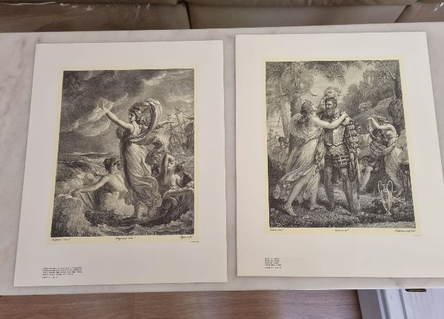 Conjunto de ilustrações, representação dos Lusiadas