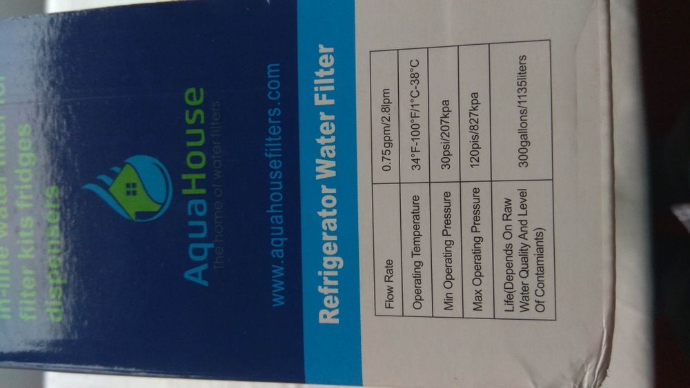 Filtro de água para frigorífico / NOVO