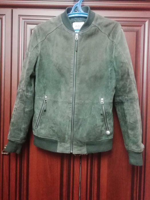 Чоловіча шкіряна куртка пілот