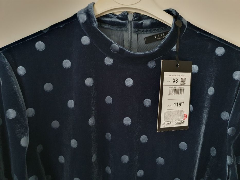 Nowa sukienka Mohito welurowa XS święta