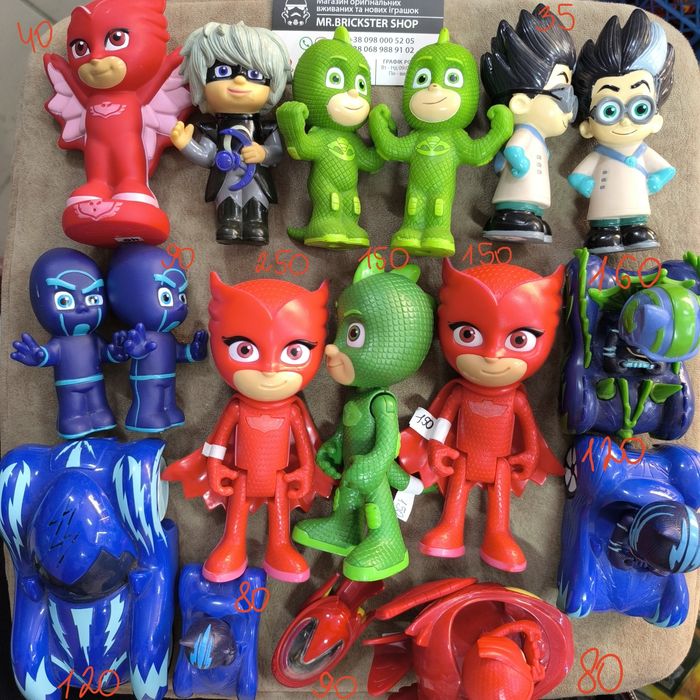 Фігурки Фигурки Герои в масках Кэтбой Аллет Гекко PJ Masks машинки