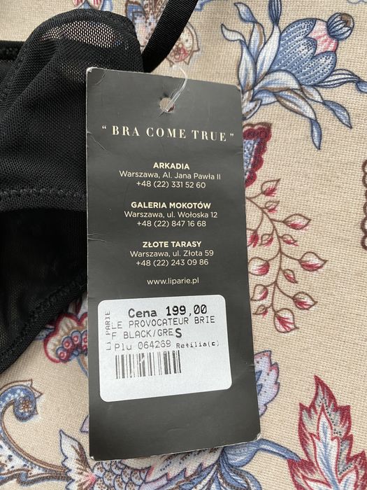 Nowe czarno zielone majtki Li Parie Lingerie rozm S