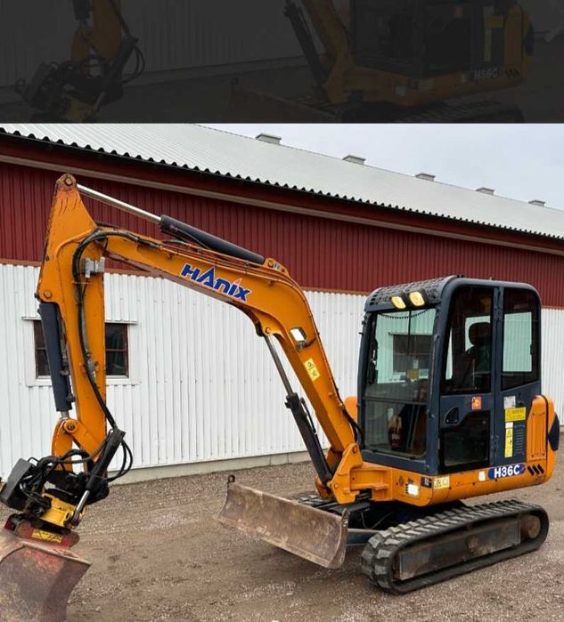 Minikoparka z rototilt 3,5t  hanix jcb zamiana volvo kubota takeuchi