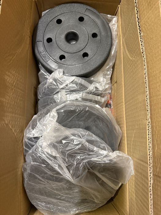 Zestaw hantli bitumicznych METEOR 30 KG