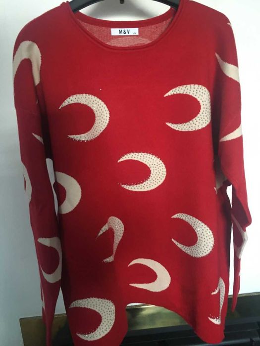 Camisola em malha boa a lembrar a época Natalicia!