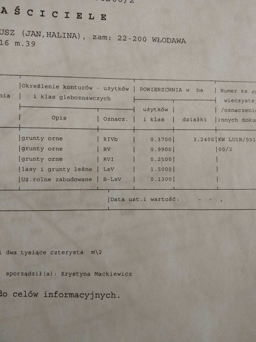 Ziemia rolna 3, 26 h z lasem. na Sprzedaż  105000tyś.  OKAZIA !!!