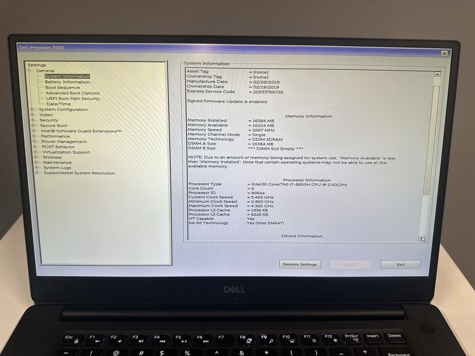 Dell Precision 5530